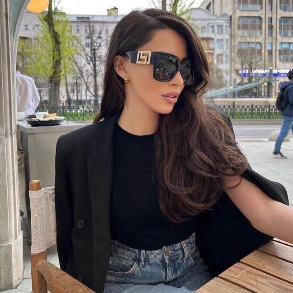 NEW Versace VE4402 GB1/87 Black Sunglasses